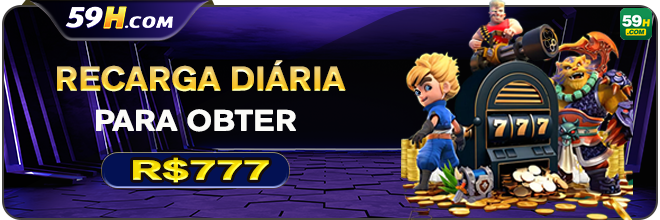 Interface da plataforma 59hlegal.com com jogos, promoções e área de pagamentos